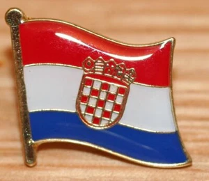 CROATIA Croatian Flag Country Metal Lapel Pin Badge - Picture 1 of 1