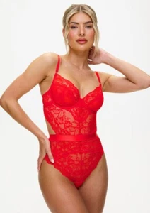 Ann Summers Hold Me Tight Body Red Sizes 4 to 24 - Picture 1 of 6