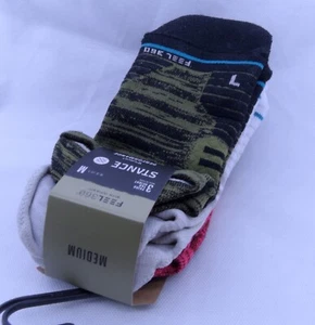 Paquete de 3 calcetines STANCE para mujer FEEL360 Performance cojín medio lengüeta altura M 8-10 - Imagen 1 de 2