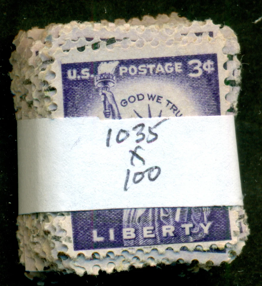 SCOTT # 1035, USED, 100 STAMPS, GREAT PRICE! - Image 1 of 1