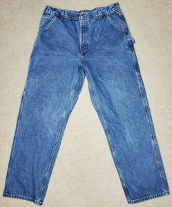 Carhartt Men’s Original Fit Denim Work Jeans Size 38 X 34 - Picture 1 of 5