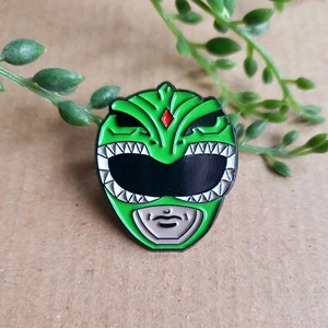 Power Rangers Enamel Pin badge - Green Ranger might morphin metal pin gift - Picture 1 of 1