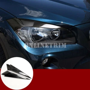 Faro de fibra de carbono Párpado de cejas Cubierta 2pcs para BMW X1 E84 2010-2015 - Imagen 1 de 10