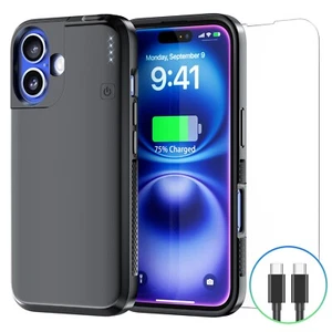 5000mAh Magnetic Battery Case for iPhone 16 Power Bank Charging Case BatteryPack - Picture 1 of 7