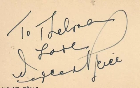 VINCENT PRICE SIGNED AUTOGRAPH Cover