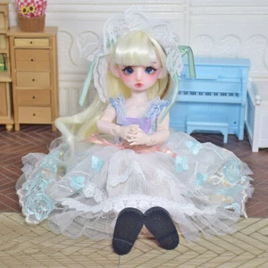 12 inch Height Girl Doll Xmas Gift for Children with Dress Shoes Makeup Full Set - Picture 1 of 14