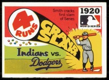 1971 FLEER LAUGHLIN WORLD SERIES BLACK BACKS 1920 - INDIANS VS. DODGERS
