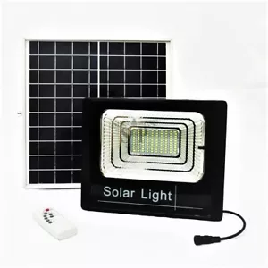 Faro A Led Da 400W Smd Con Pannello Solare Sensore Crepuscolare E Telecomando - Foto 1 di 7