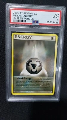 2005 Pokemon: METAL ENERGY 97/115 - [Rare] - [EX Unseen Forces] - Mint - PSA 9 - Image 1 of 2