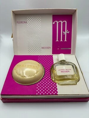 Vintage Florena Luxus Seife & Lavendelwasser Set Meissen 1960/70er Jahre OVP - Bild 1 von 4
