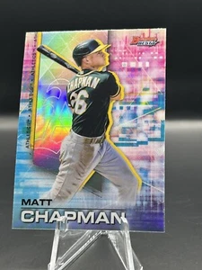 2021 Bowman's Best Refractor Matt Chapman #17 Oakland Athletics / TOR Blue Jays - Picture 1 of 2