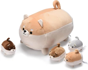 Corgi Plush Stuffed Animal 14-Inch with 4 Puppies - Adorable Stuffed Animals Plu - Picture 1 of 5