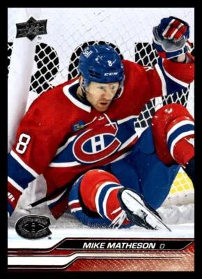 2023-24 Upper Deck #344 Mike Matheson Montreal Canadiens - Image 1 of 2