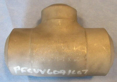 New 2" x 1-1/2" Butt Weld BW Reducing Tee Stainless Steel SS A403-WP316/316L XXS - Image 1 of 4