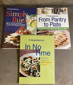 Weight Watchers Cookbooks Lot - Simply Bueno, In No Time, From Pantry To Plate - Picture 1 of 10
