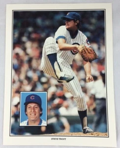 1986 Chicago Cubs Union Oil (Unocal) Color Photo-Steve Trout - Picture 1 of 2