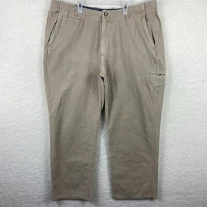 Pantalones de carbono 2 cobalto para hombre 40x30 marrón pierna recta lona bolsillo delantero plano - Imagen 1 de 10
