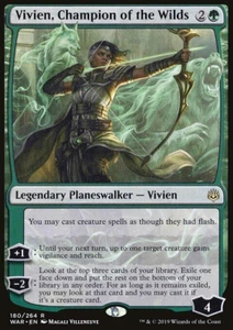 MTG Vivien, Champion of the Wilds War of the Spark Magic Card - NM/M, PACK FRESH - Picture 1 of 1