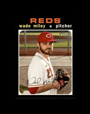 2020 Topps Heritage High Number #571 Wade Miley Cincinnati Reds - Image 1 of 2