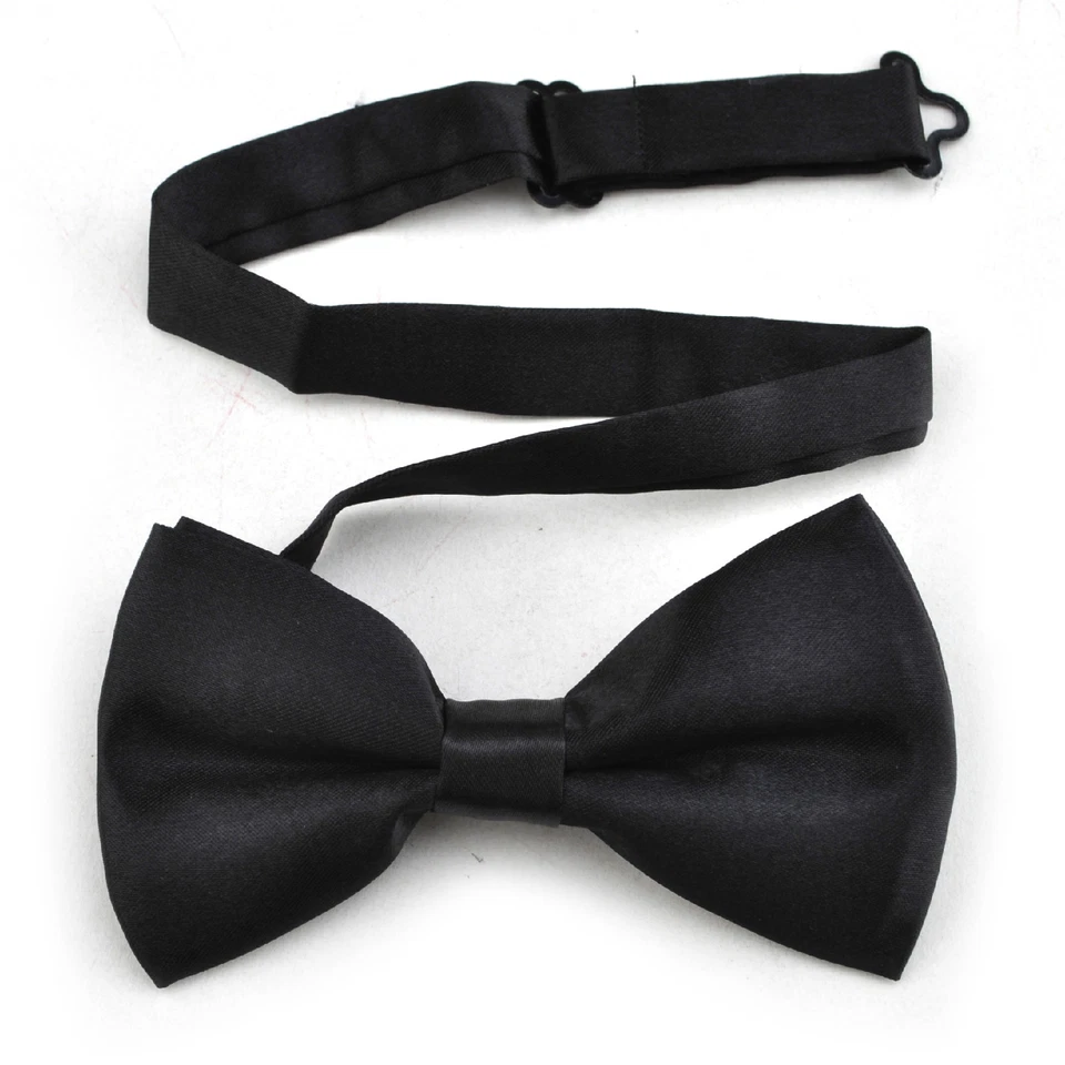 5pcs Formal Solid Multiple color Banded Satin Bow Tie (Combos Set of 5 ties) - Image 1 of 4