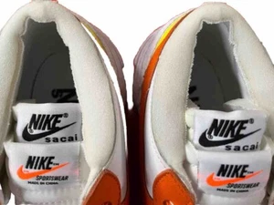 Nike Blazer Low X Sacai DD1877 100 WEISS MAGMA ORANGE Swoosh Schuhe Größe 8, 9 UK - Bild 1 von 12