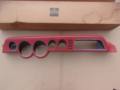 NOS Mopar 1979 Dodge B-Van Instrument Panel Dash Bezel Hood RED - Image 1 of 3