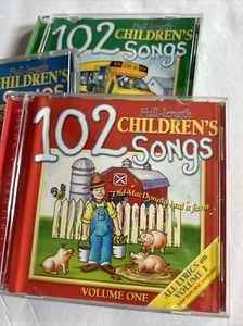 102 Full Length Children’s Songs set of 3 CD 2002 Kids Songs Childrens Music - Picture 1 of 7