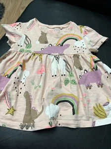Next Mädchen Dinosaurier Top 2-3 Jahre  - Bild 1 von 5