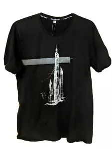 Shanghai Tower Graphic Black T-Shirt Size Extra Large New With Tags - Picture 1 of 6