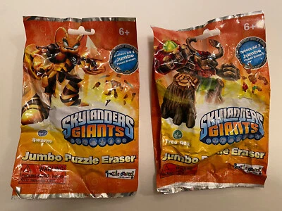 SKYLANDERS Gigantes Jumbo PUZZLE Borrador Juego De 2 Árbol Rex Enjambre Foto 1 de 2