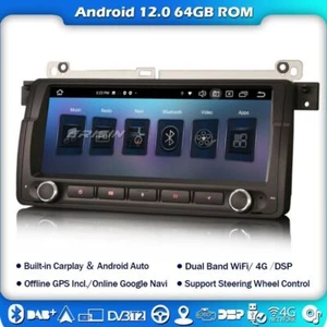 8,8" 8 Kern Android 14 Autoradio DAB+ CarPlay DSP für BMW E46 3er M3 Rover 75 MG - Bild 1 von 14