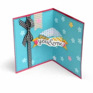 SIZZIX Framelits 3-D DROP-INS, CARD w/Banners 3-D DROP-INS, 28 Dies 560145 - Picture 1 of 2