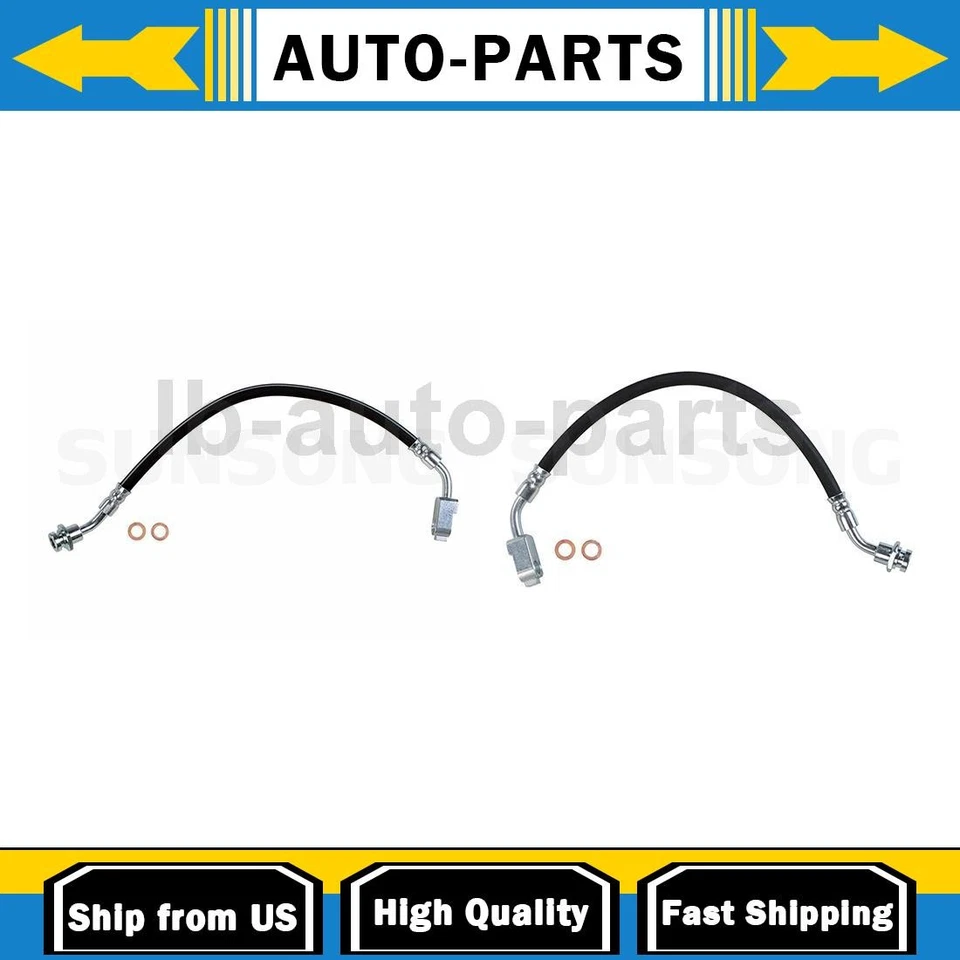 Kit dianteiro mangueira hidráulica freio para 1986 1987 1988 1989 Nissan D21 2.4L 4WD 2x - Imagem 1 de 4