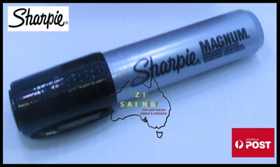 1 x Sharpie Magnum Permanent Marker Chisel 2-15mm Extra Wide Black - image 1 of 3