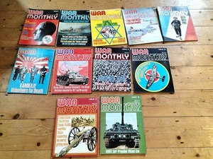 Very RARE War Monthly Magazine Issues 1970s Marshall Cavendish #1-5, 9-12, 17&18 - Picture 1 of 12