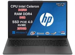 HP 250 G9 Notebook N4500 8GB DDR4 256GB SSD 15.6” HD Win11 Home Garanzia 3 Anni - Foto 1 di 6