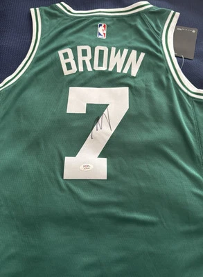 JAYLEN BROWN Signed/Auto Boston Celtics Nike Jersey NBA Finals MVP PSA/DNA🔥 - Image 1 of 4