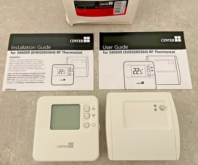 Center CB Non-Programmable Wireless RF Room Thermostat 340009 EHE0200364 New - Image 1 of 4