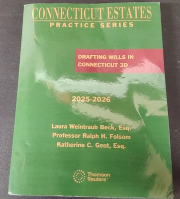 Connecticut Estates Practice Series Drafting Wills in Connecticut 3D 2025-2026 - Image 1 of 4