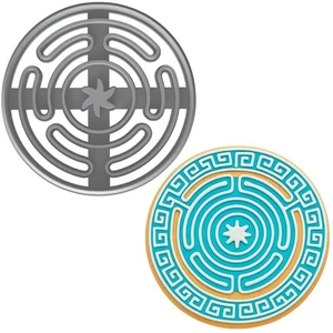 Hecate Wheel Cookie Cutter & Stamp 4x4" for Baking Fondant Clay for Cat Lovers - Picture 1 of 8