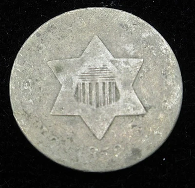 1852 Three Cent Silver Piece Lot#445 - Image 1 of 2