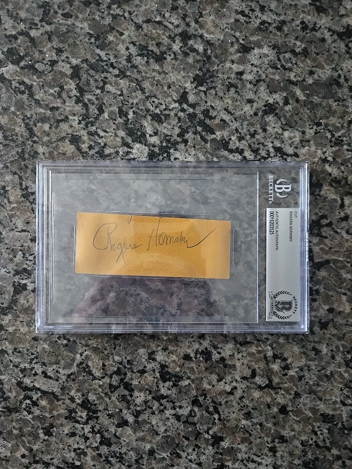 Rogers Hornsby Corte Automático BAS Autenticado Foto 1 de 2