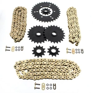 1993 Polaris Trail Boss 350L 4x4 Gold O Ring Chains & Complete Sprocket Set - Picture 1 of 2