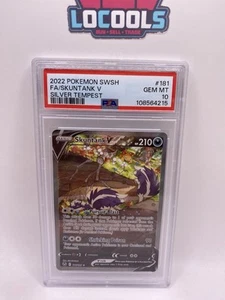 Skuntank V (Alt Full Art) 181/195 PSA 10 Swsh12: Sword & Shield - Silver Tempest - Imagen 1 de 2