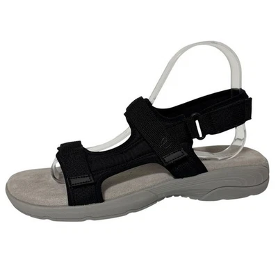 Easy Spirit Women's Trish 2 Black Sport Sandals Comfort Cushion Slingback Size 9 - Image 1 of 4