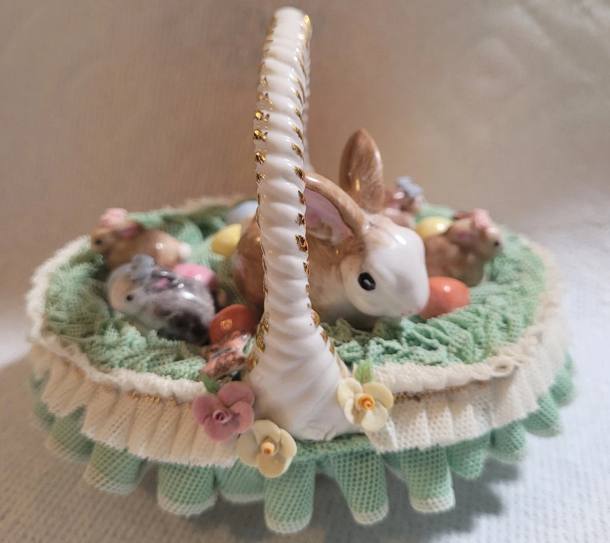 IRISH DRESDEN うさぎ　アンティーク IRISH DRESDEN うさぎ アンティーク Irish Dresden In Antique Ceramic