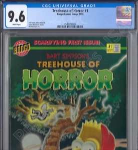 PRIMO: SIMPSONS Treehouse of Horror #1 Bart 1995 Bongo Comics NM+ 9. 6 CGC - Bild 1 von 3
