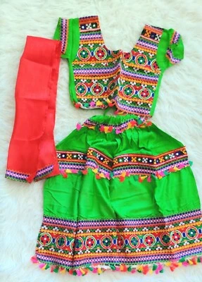 Indian  Style Chaniya choli/Traditional dress,5 year old chaniya choli,Diwali  - Image 1 of 4