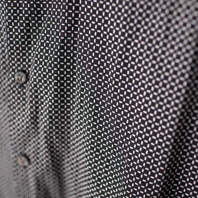 Camisa elástica para hombre JF J. Ferrar negra blanca manga larga abotonada XXL Foto 1 de 4