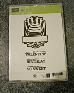 Stampin' Up! Sweet Cake Rubber Stamp Set -BRAND NEW - 4 stamps  - Picture 1 of 2
